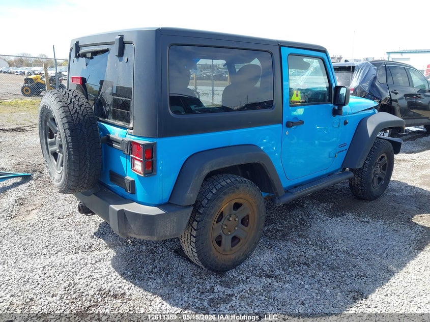 Vin: 1c4ajwag8hl688582, lot: 3009858, jeep wrangler sport 20174