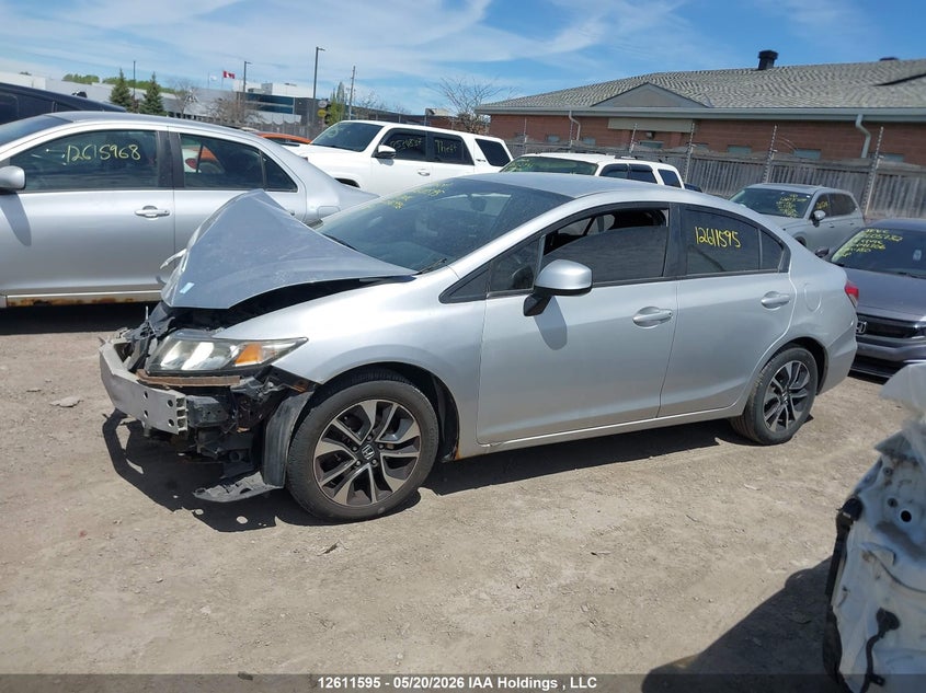 2013 Honda Civic Lx VIN: 2HGFB2F44DH036996 Lot: 12611595