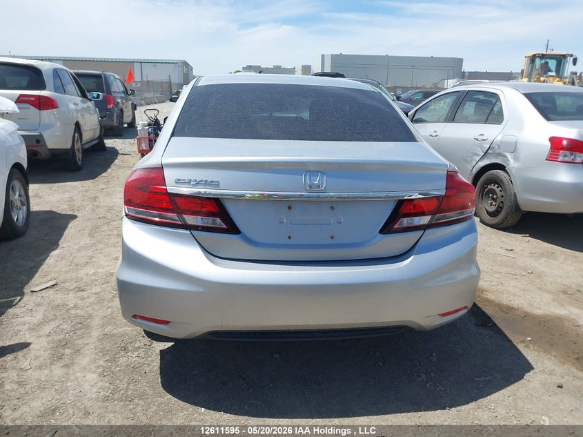 2013 Honda Civic Lx VIN: 2HGFB2F44DH036996 Lot: 12611595