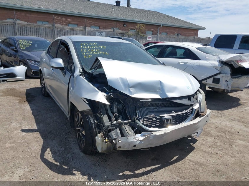 2013 Honda Civic Lx VIN: 2HGFB2F44DH036996 Lot: 12611595