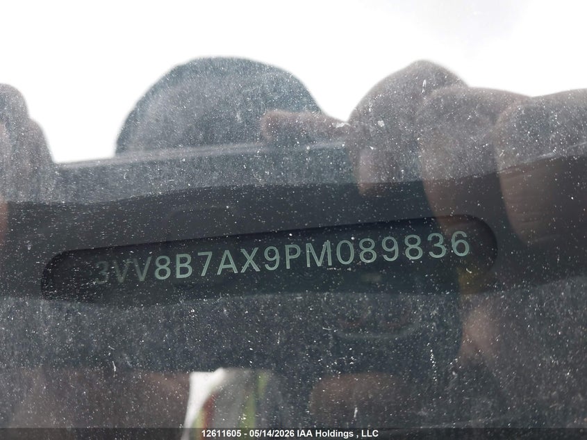 2023 Volkswagen Tiguan VIN: 3VV8B7AX9PM089836 Lot: 12611605