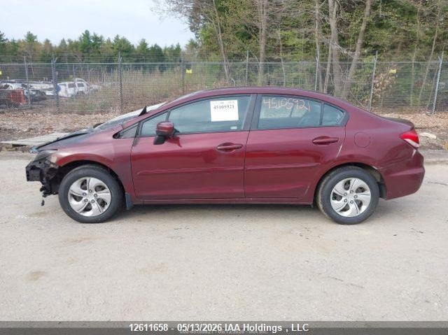2015 HONDA CIVIC SEDAN 1.8L I-4 VVT, 143HP
