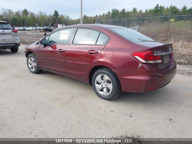 2015 HONDA CIVIC SEDAN 1.8L I-4 VVT, 143HP