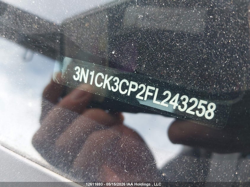 2015 Nissan Micra VIN: 3N1CK3CP2FL243258 Lot: 12611693