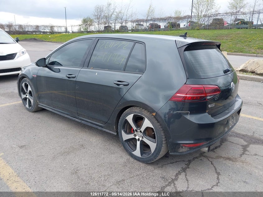 Vin: 3vw5t7au3gm049124, lot: 3010313, volkswagen golf gti 20163