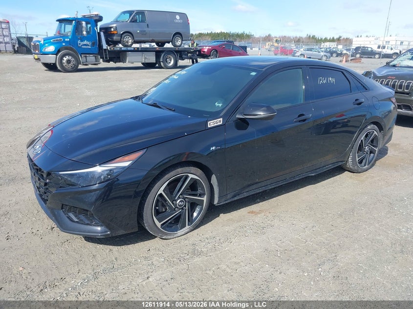 Vin: kmhlr4af2pu520213, lot: 3010464, hyundai elantra n line 20232
