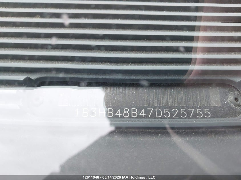 2007 Dodge Caliber Sxt VIN: 1B3HB48B47D525755 Lot: 12611946