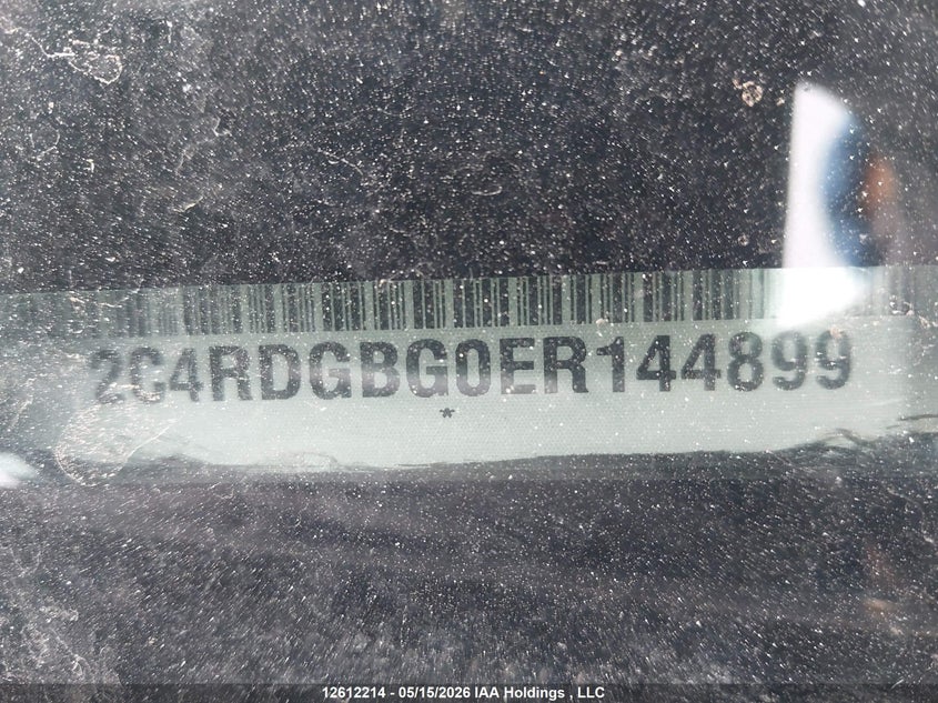 2014 Dodge Grand Caravan Se VIN: 2C4RDGBG0ER144899 Lot: 12612214