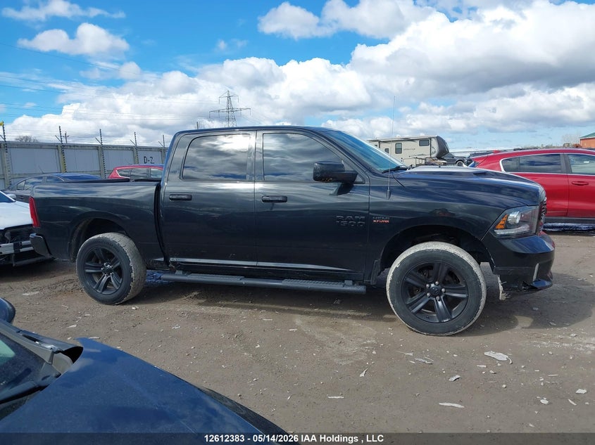 2018 Ram 1500 5.7 Ram Sport black Lot 111012612383 Vin 1C6RR7MT6JS285293
