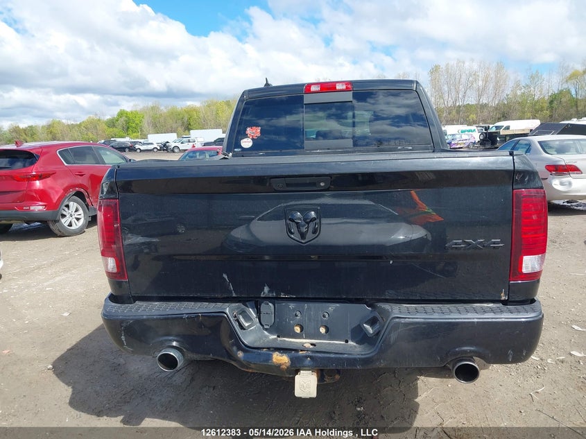 2018 Ram 1500 5.7 Ram Sport black Lot 111012612383 Vin 1C6RR7MT6JS285293