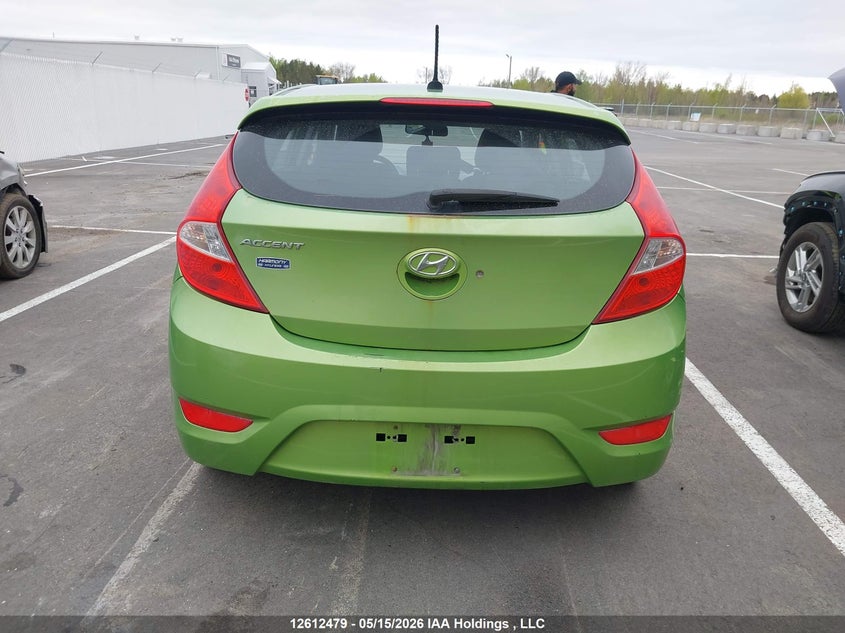 2014 Hyundai Accent VIN: KMHCU5AEXEU157443 Lot: 12612479