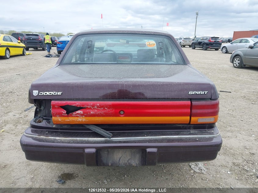 1995 Dodge Spirit VIN: 3B3XA46K0ST531458 Lot: 12612532