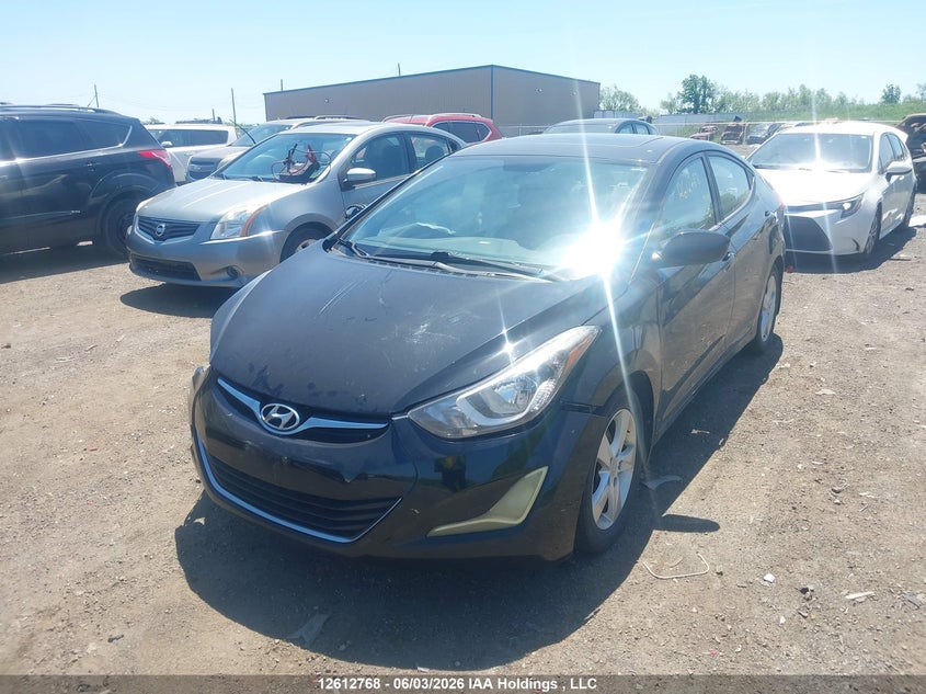 2015 Hyundai Elantra, Удар спереду, IAAI, VIN KMHDH4AE4FU335545 — фото 2