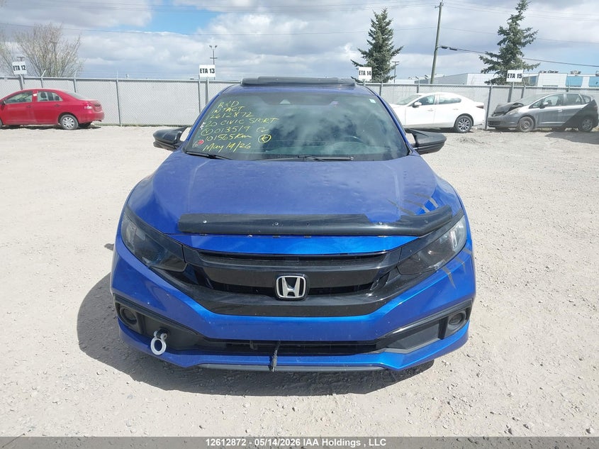 2020 Honda Civic Sport VIN: 2HGFC2F80LH013519 Lot: 12612872