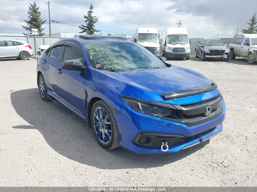 Vin: 2hgfc2f80lh013519, lot: 3011520, honda civic sport 2020 img_1