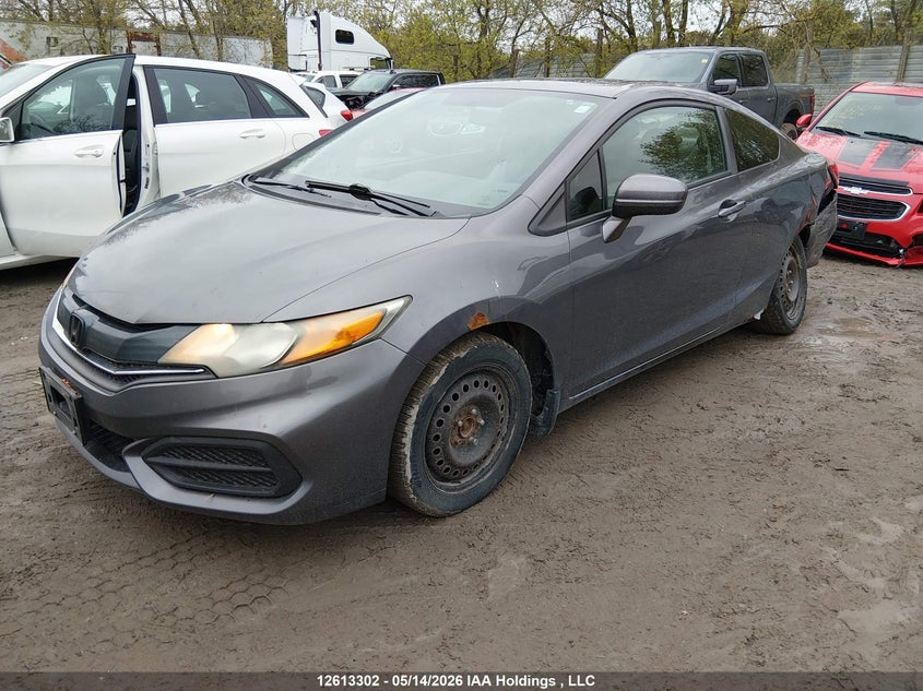 2014 Honda Civic, Лівий зад, IAAI, VIN 2HGFG3B57EH002381 — фото 2