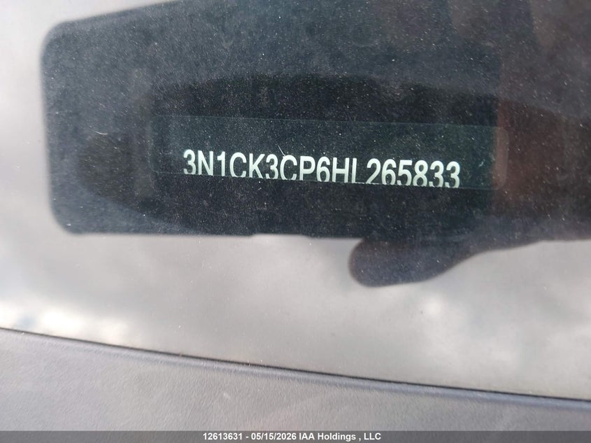 2017 Nissan Micra VIN: 3N1CK3CP6HL265833 Lot: 12613631
