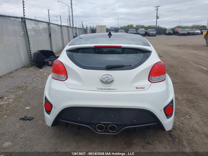 2016 Hyundai Veloster Turbo VIN: KMHTC6AE0GU251942 Lot: 12613637
