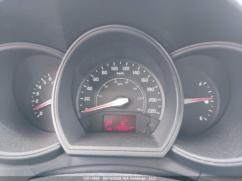 2012 KIA RIO SEDAN 1.6L I4 FI DOHC 16V NF4