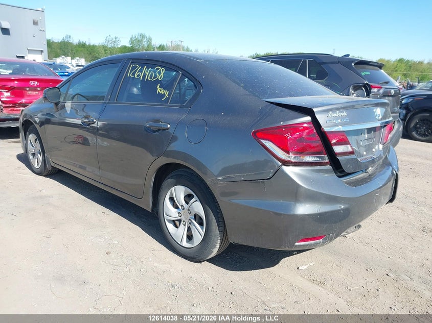 Vin: 2hgfb2f47dh108502, lot: 3012801, honda civic lx 20133