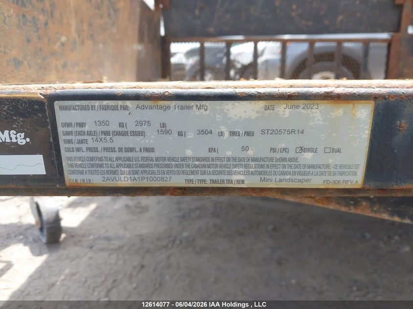 2023 OTHER UTILITY TRAILER MFG N/A N/A