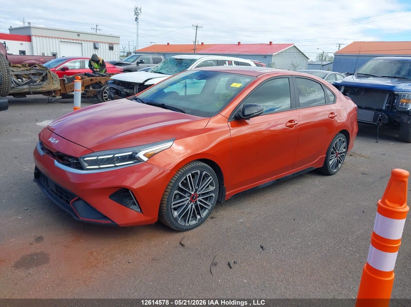 Vin: 3kpf44ac2ne488879, lot: 3013368, kia forte gt limited 20222