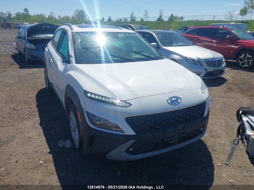 2022 Hyundai Kona Sel, Water, IAAI, VIN KM8K6CAB0NU791621
