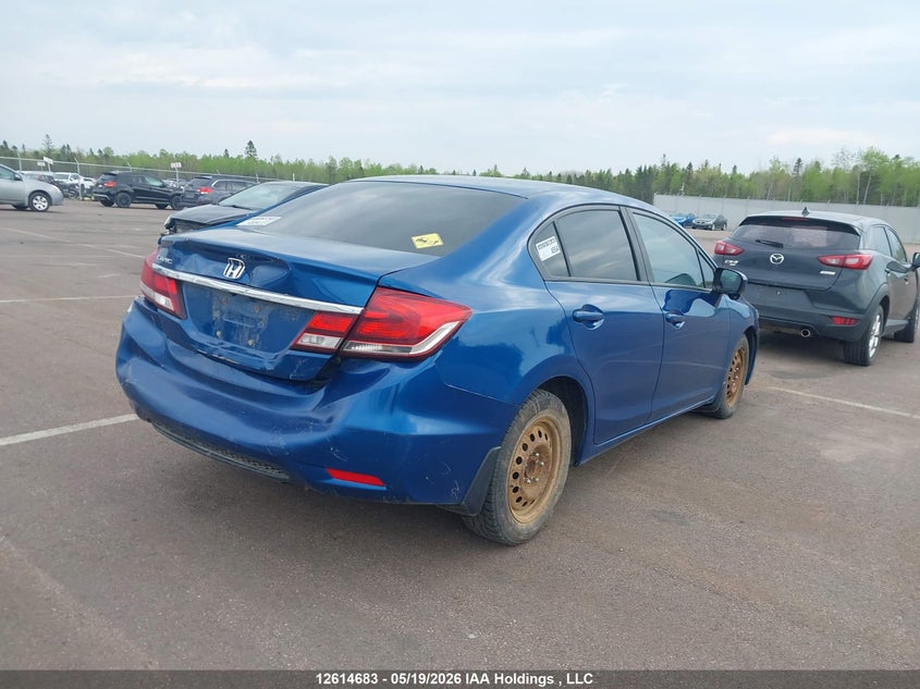 Vin: 2hgfb2f51fh032660, lot: 3013478, honda civic ex 20154