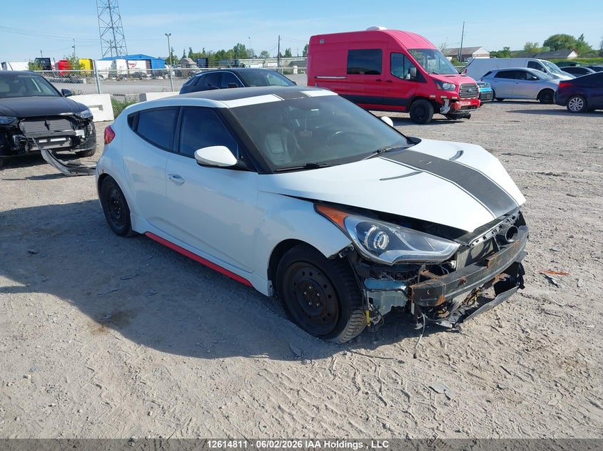 Vin: kmhtc6ae2fu244134, lot: 3013614, hyundai veloster turbo 2015 img_1