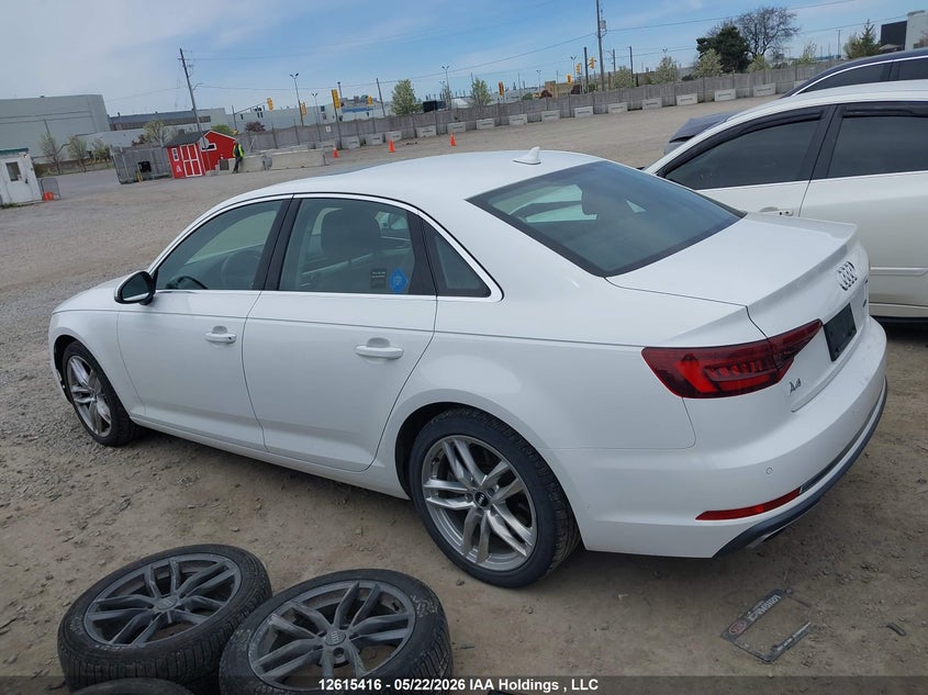 2019 Audi A4 VIN: WAUCNAF40KA010438 Lot: 12615416