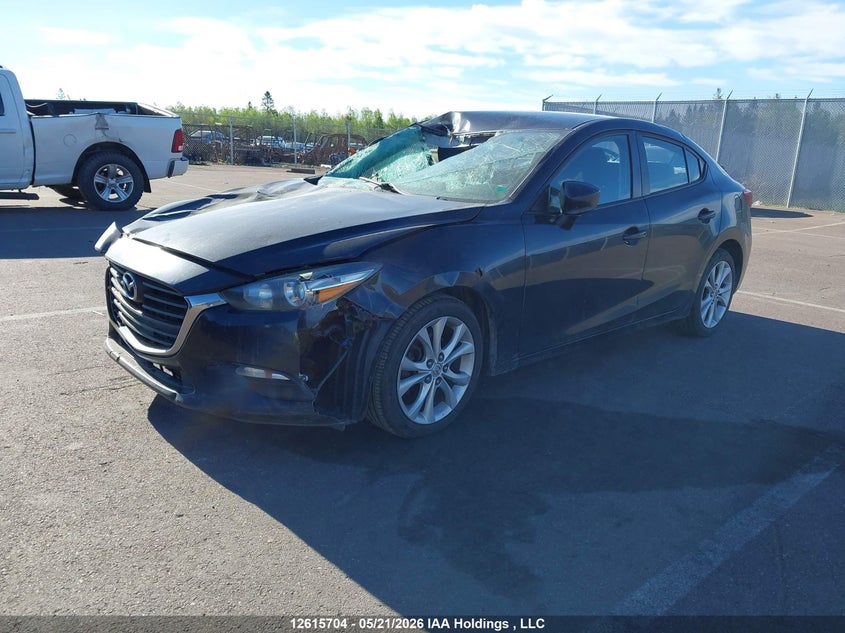 Vin: jm1bn1u76h1133259, lot: 3014577, mazda mazda3 gx 20172