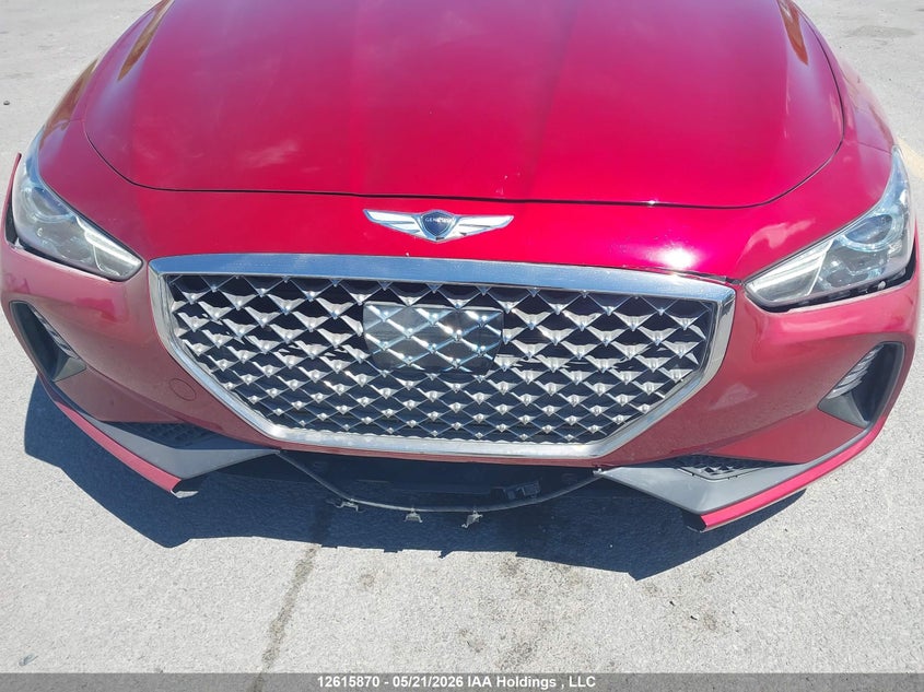 2021 Genesis G70 VIN: KMTG64LA2MU072505 Lot: 12615870