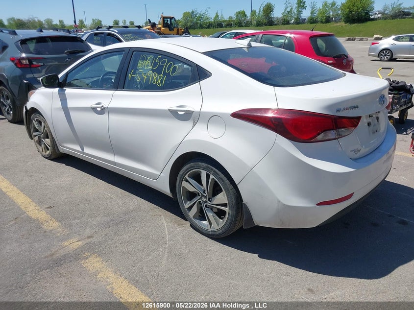 Vin: kmhdh4ah0gu549881, lot: 3014795, hyundai elantra se/sport/limited 20163