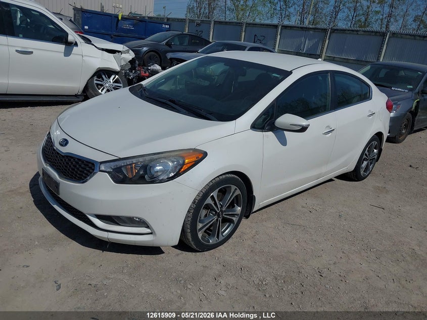 2015 Kia Forte, Правый бок, IAAI, VIN KNAFX4A88F5434516 — фото 2