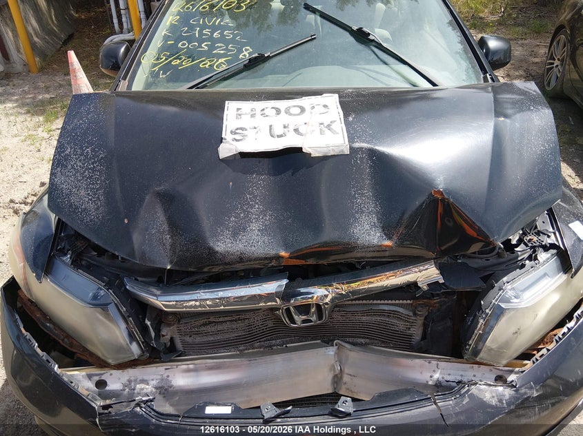 2012 HONDA CIVIC SEDAN 1.8L I-4 VVT, 140HP