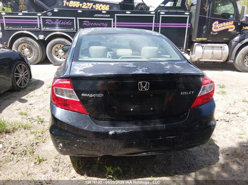 2012 HONDA CIVIC SEDAN 1.8L I-4 VVT, 140HP