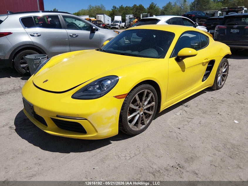 Vin: wp0aa2a83jk261081, lot: 3015140, porsche cayman 20182