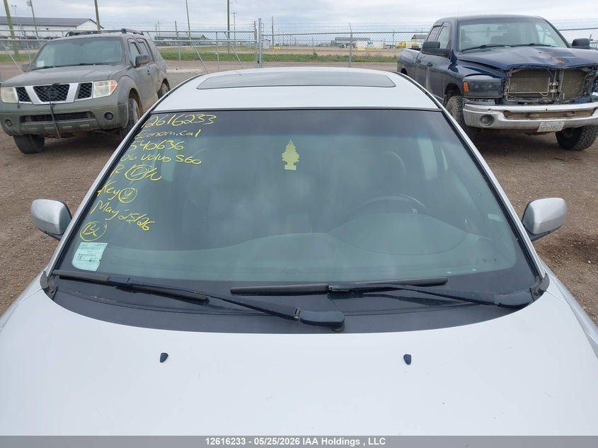2006 Volvo S60 VIN: YV1RS592062540636 Lot: 12616233