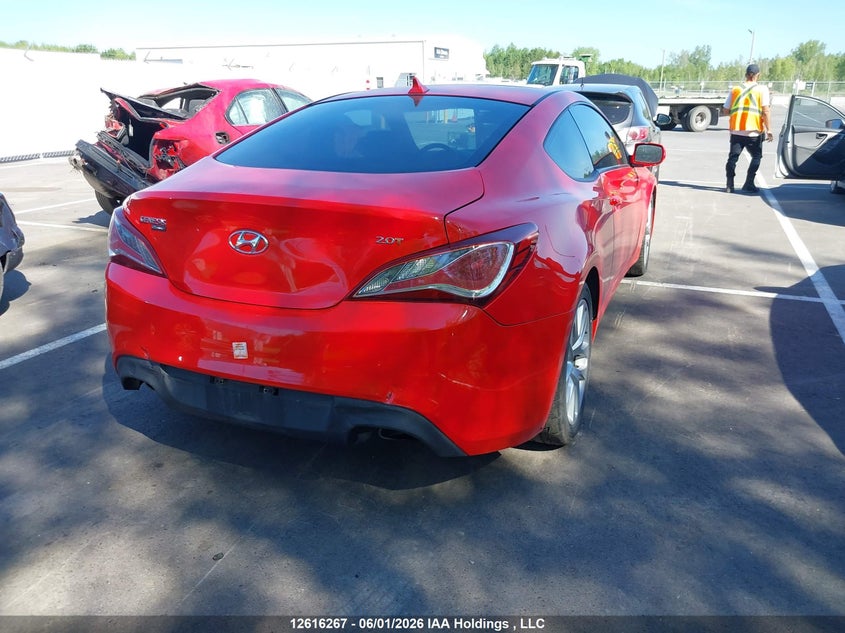 Vin: kmhht6kd6du100790, lot: 3015232, hyundai genesis 2.0t premium 20134