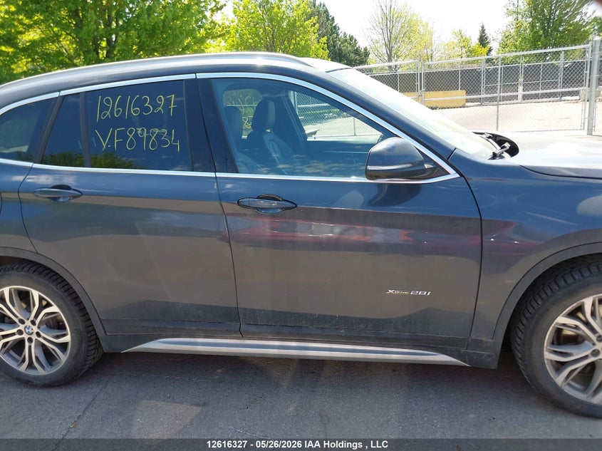 2018 BMW X1 xDrive28I VIN: WBXHT3C35J5F89834 Lot: 12616327