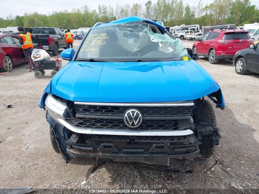 2022 Volkswagen Taos VIN: 3VVEX7B2XNM000957 Lot: 12616402