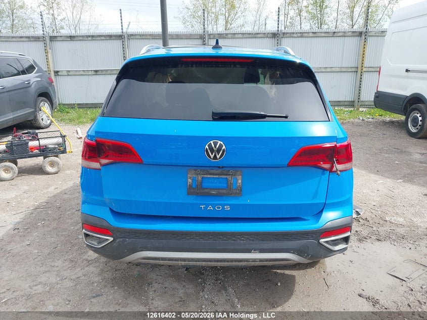 2022 Volkswagen Taos VIN: 3VVEX7B2XNM000957 Lot: 12616402