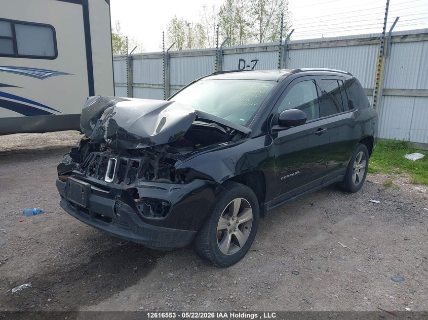 2017 Jeep Compass, Front, IAAI, VIN 1C4NJDAB0HD151760 — photo 2