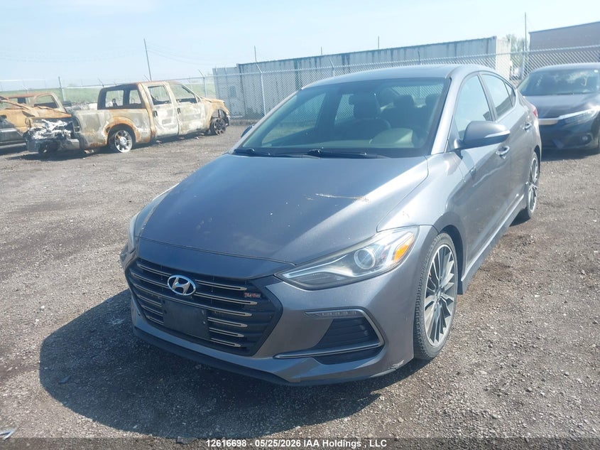 Vin: kmhd04lb2ju683184, lot: 3015681, hyundai elantra sport 20182