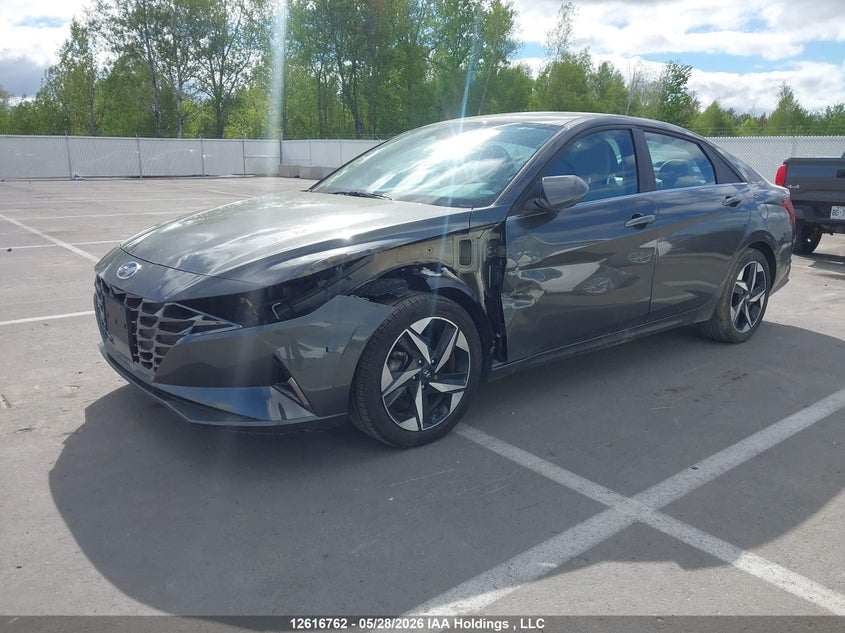 Vin: kmhln4ag4pu572219, lot: 3015747, hyundai elantra luxury ivt with two-tone interior 20232