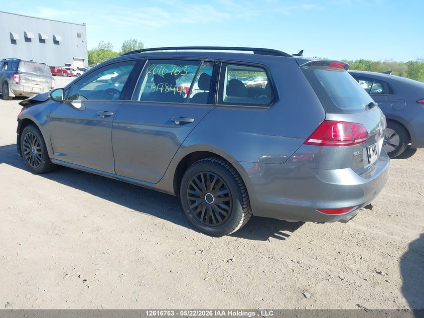 Vin: 3vwc17au4gm517844, lot: 3015748, volkswagen golf sportwagen s/se/sel/limited 20163