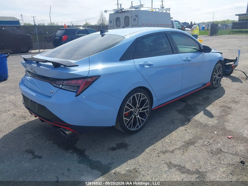 Vin: kmhlw4ak6pu017094, lot: 3015817, hyundai elantra n dct 20234