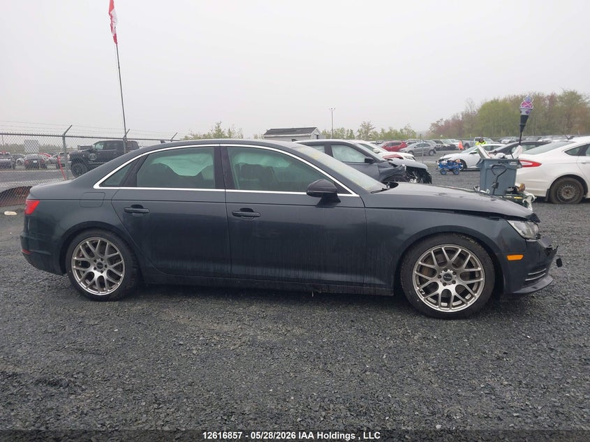 2017 AUDI A4 SEDAN 2.0L I-4 DI, DOHC, VVT, TURBO, 252HP