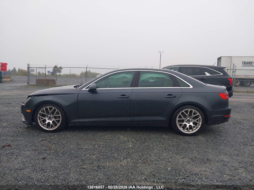 2017 AUDI A4 SEDAN 2.0L I-4 DI, DOHC, VVT, TURBO, 252HP