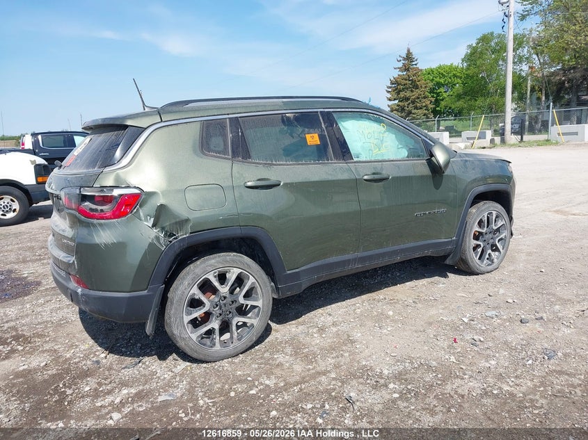 Vin: 3c4njdcb7kt817267, lot: 3015855, jeep compass limited 20194